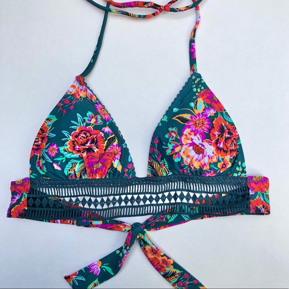 Xhilaration Floral Bikini Top
